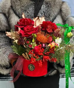 aranjament floral de Crăciun