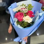 Buchet mic albastru