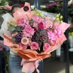 Buchet roz de toamna mare alegerea floristului