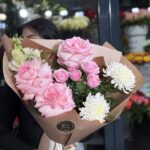 Buchet de toamna pastel mic alegerea floristilui